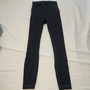 Lululemon Wunder Train High-Rise Tight 25" in Dark Heathered Grey size 4